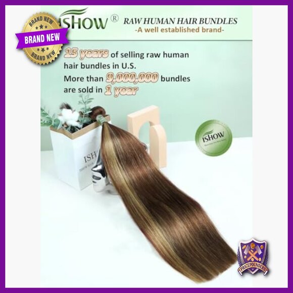 12 Inch Straight Human Hair Extension Bundle, Premium Unprocessed Virgin Hair